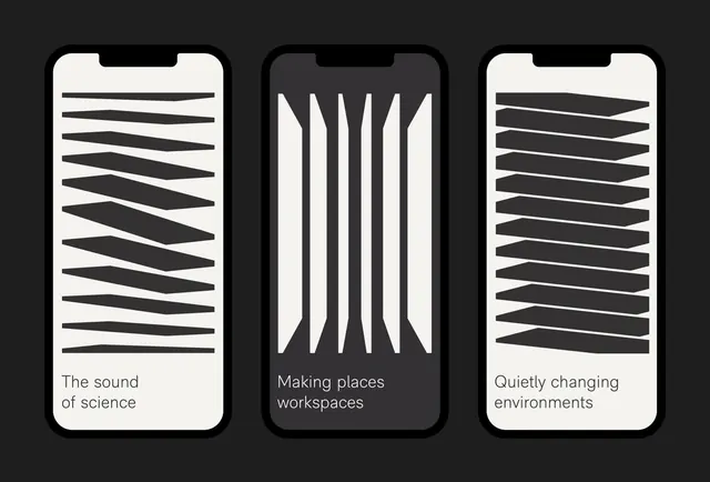 Abstract Graphic Identity System, minimal, swiss, monochrome
