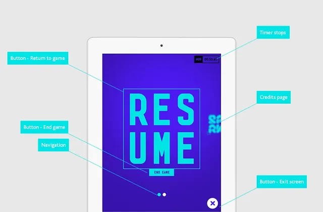 Resume UI Mockup with Gradient Background, minimal, gradient-heavy, vibrant