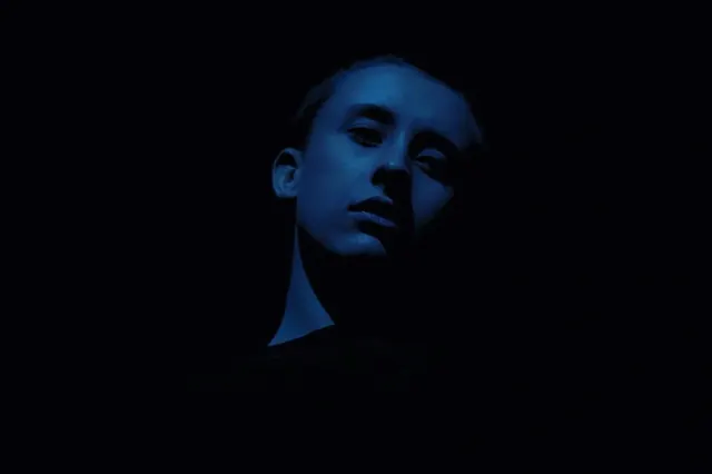 Blue-Toned Portrait, dark-mode, photographic, dark