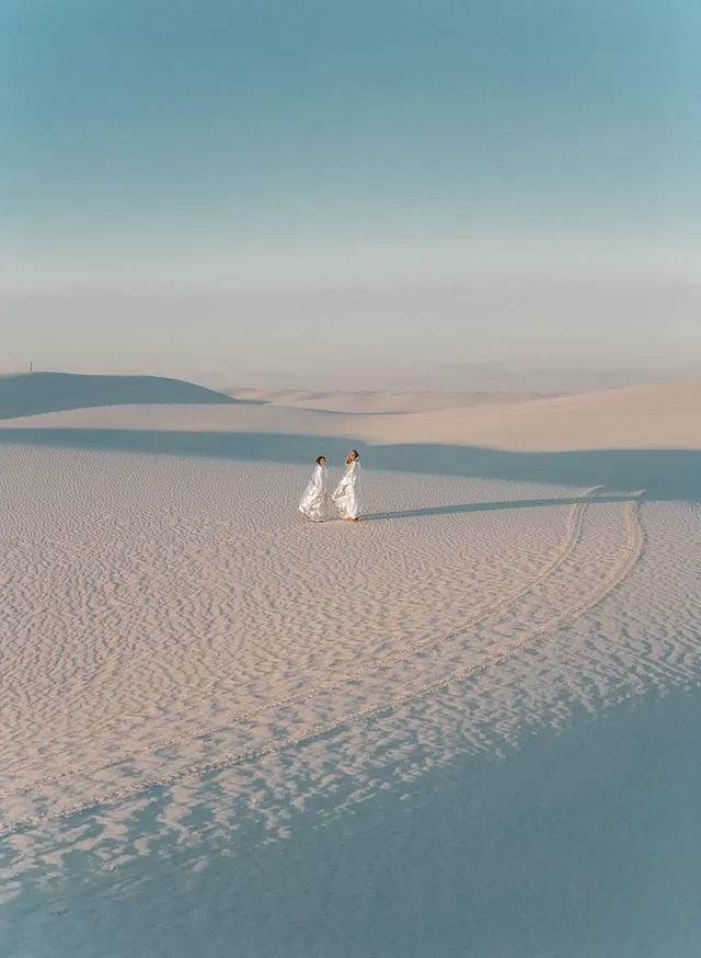 Minimalist Desert Landscape, minimal, photographic, muted