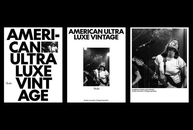 American Ultra Luxe Vintage Typography and Photography Layout, minimal, editorial, monochrome