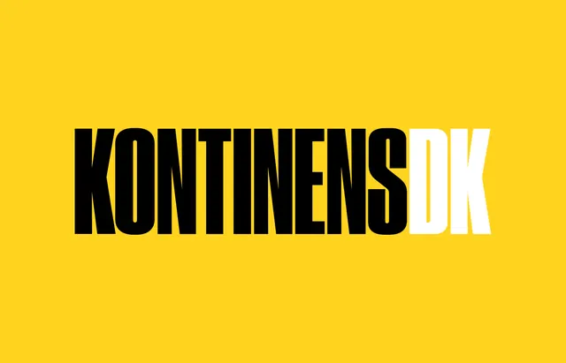 Kontinens.dk Wordmark, minimal, flat, vibrant