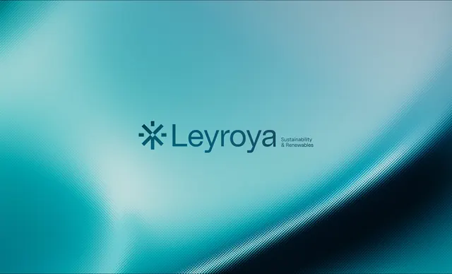Leyroya cyan-to-teal diagonal gradient, gradient-heavy, minimal, cool