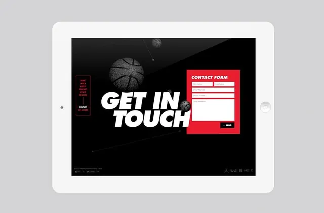 Get In Touch Contact Form UI, minimal, dark-mode, dark