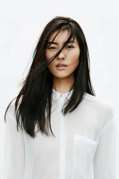 Portrait of a Woman in White Shirt, minimal, photographic, light