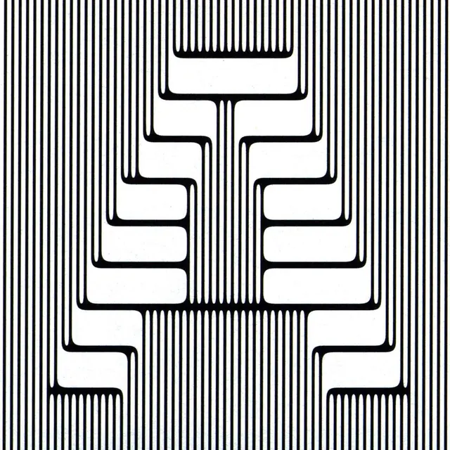 Geometric Line Art Abstract Graphic, minimal, swiss, high-contrast