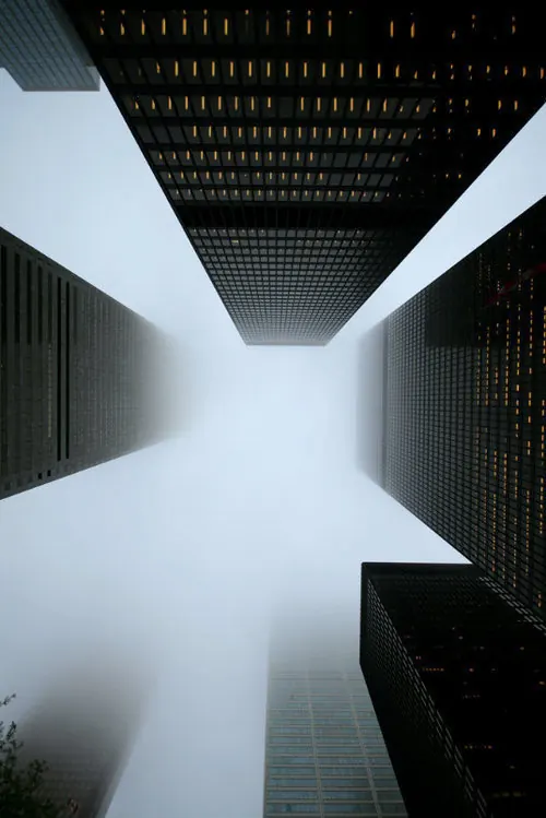 Abstract Architectural Perspective, minimal, geometric, high-contrast