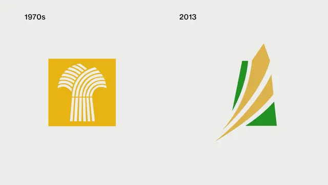Evolution of a Logo Design, minimal, geometric, muted