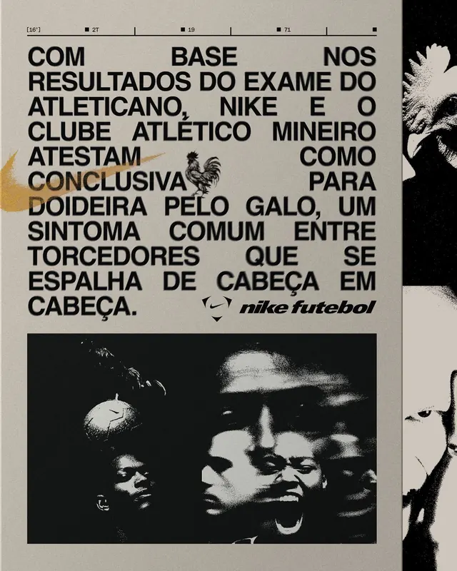 Portuguese Text and Portrait Collage, brutalist, editorial, monochrome