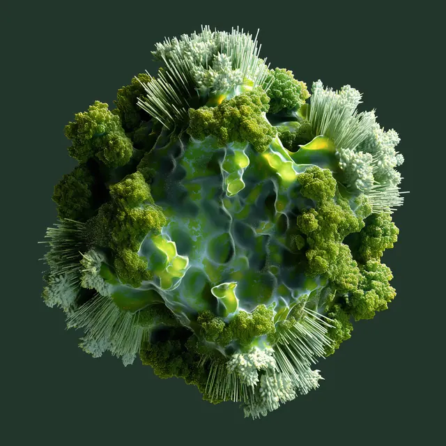 Organic Cellular 3D Render, organic, 3d-render, dark