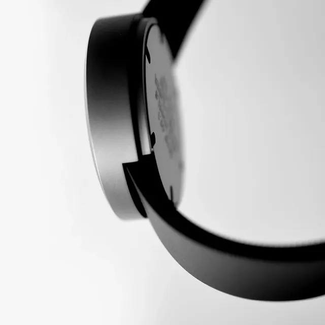Close-up of a Black Smartwatch, minimal, monochrome, monochrome