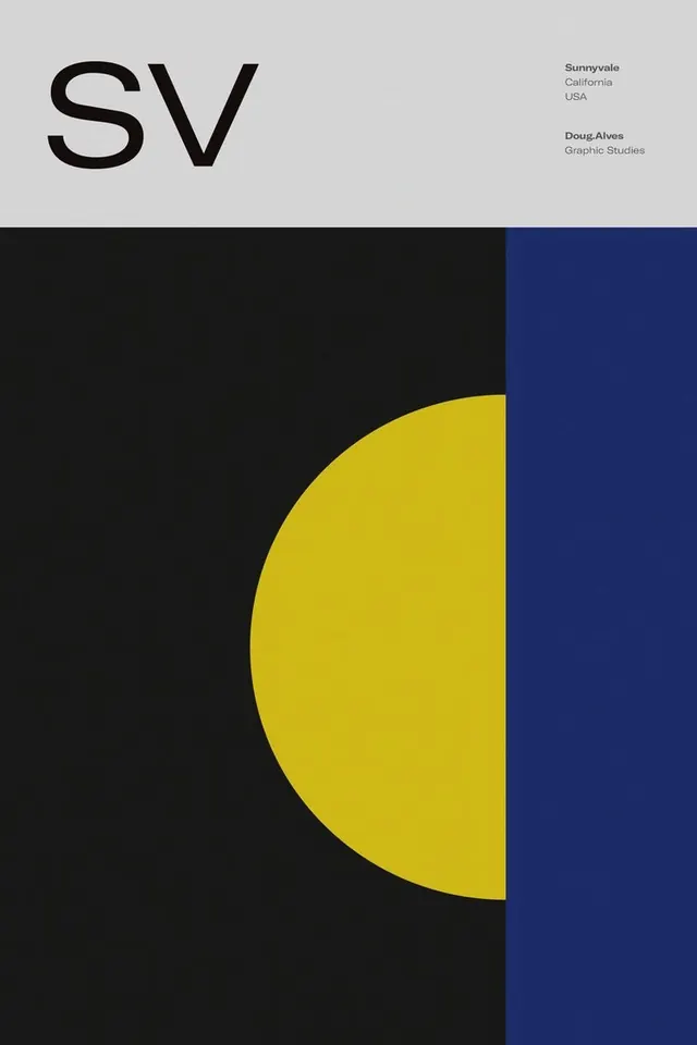 SV Identity Design, minimal, swiss, high-contrast