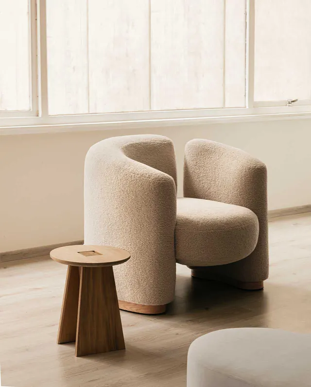 Minimalist Bouclé Furniture Interior, minimal, organic, muted