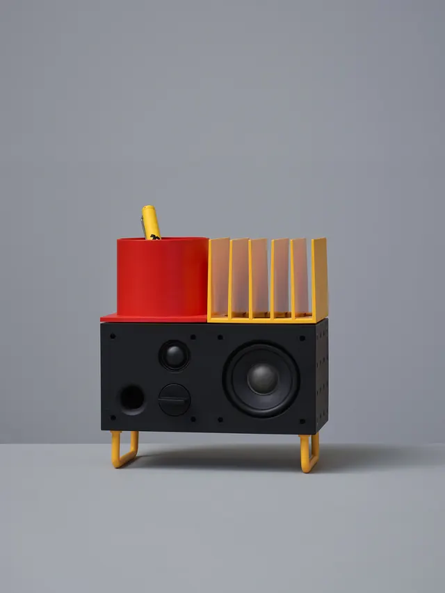Abstract Geometric 3D Composition, minimal, geometric, high-contrast