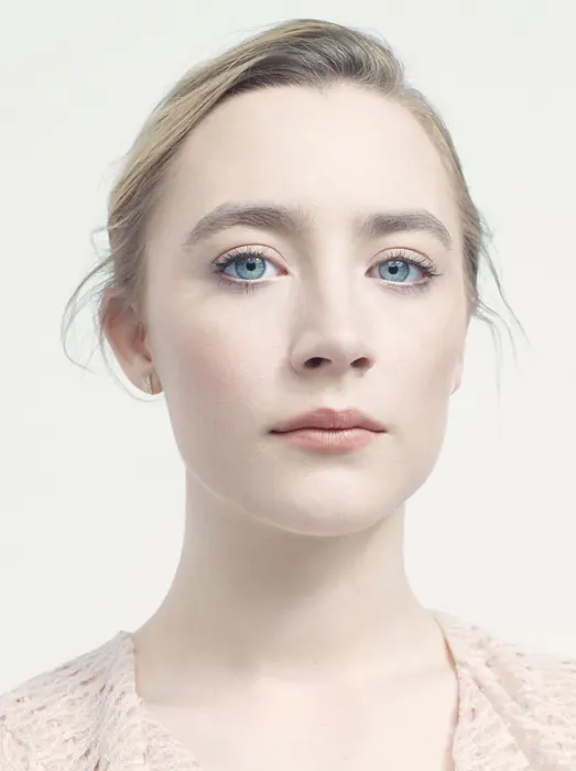 Portrait of a Woman with Blue Eyes, photographic, minimal, light
