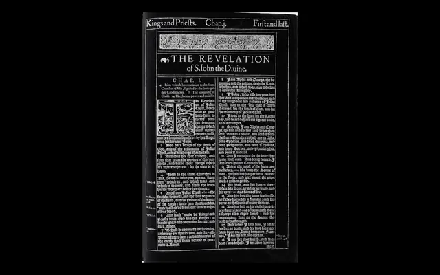 The Revelation - Event Poster, brutalist, monochrome, high-contrast