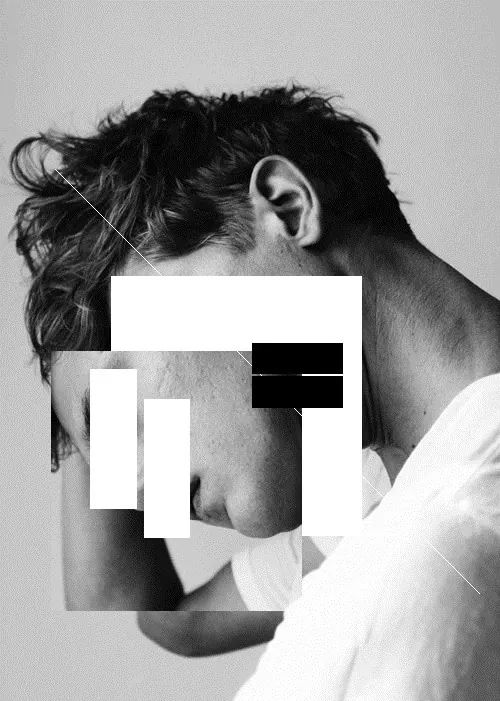 Monochrome Portrait Collage, minimal, monochrome, monochrome