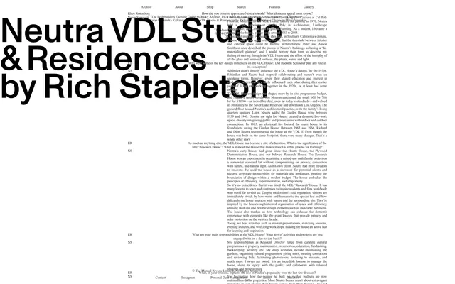 Neutra VDL Studio & Residences by Rich Stapleton, minimal, swiss, high-contrast