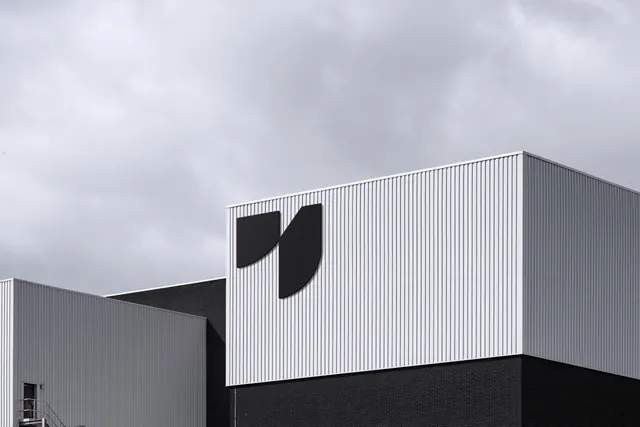 Geometric Abstract Logo Mockup, minimal, brutalist, monochrome