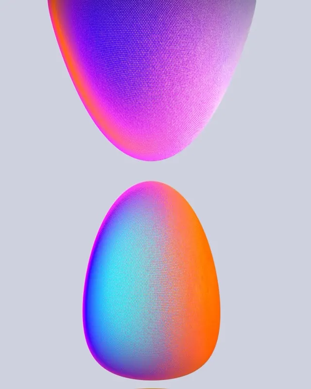 Gradient Organic Shapes, minimal, gradient-heavy, vibrant