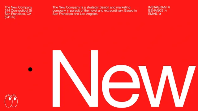The New Company Identity, minimal, swiss, high-contrast