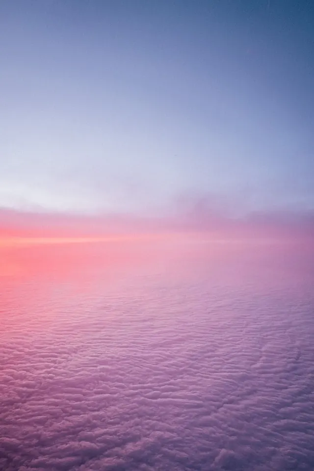 Pink and Blue Gradient Horizon, minimal, gradient-heavy, pastel