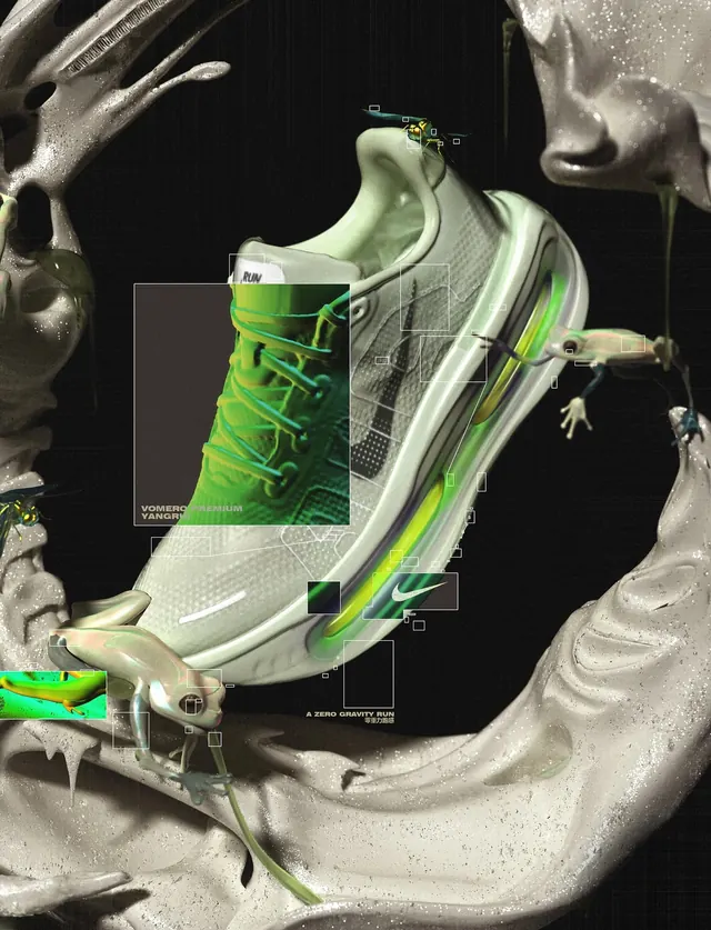 Sneaker Anatomy 3D Render, technical, 3d-render, high-contrast
