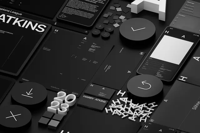 Dark Mode UI Dashboard Mockup, dark-mode, technical, dark