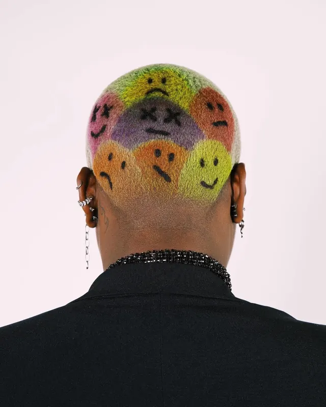 Face Paint Art Photography, photographic, maximalist, vibrant
