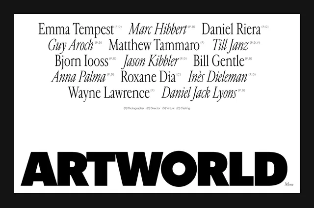 ARTWORLD Wordmark and Typography Layout, minimal, monochrome, monochrome