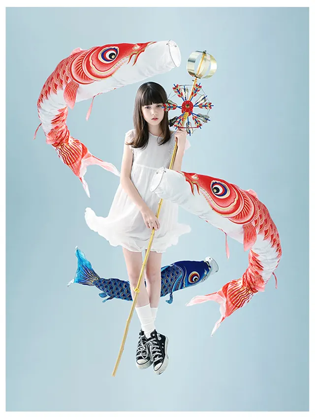 Surrealist Seafood Collage, playful, organic, vibrant