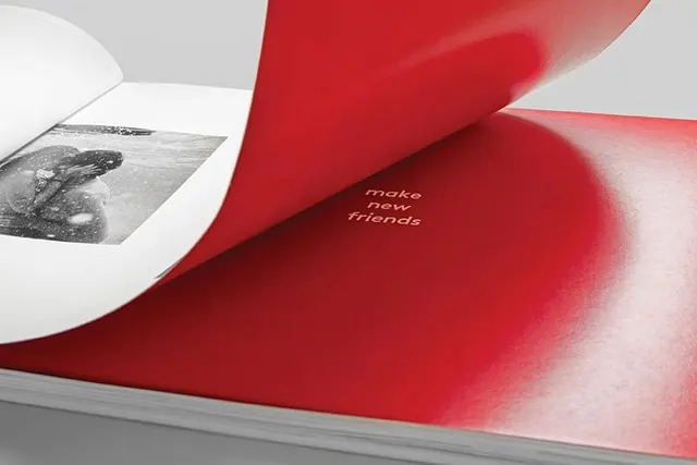 Red Gradient Editorial Mockup, minimal, editorial, vibrant