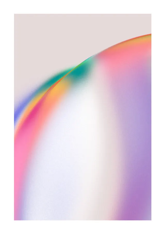 Iridescent Gradient Curve, gradient-heavy, organic, vibrant