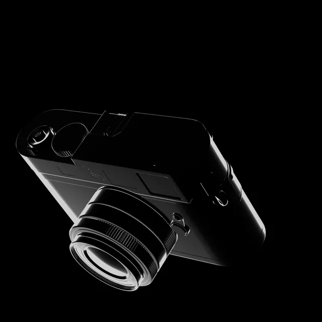 Monochrome Camera Mockup, minimal, monochrome, dark