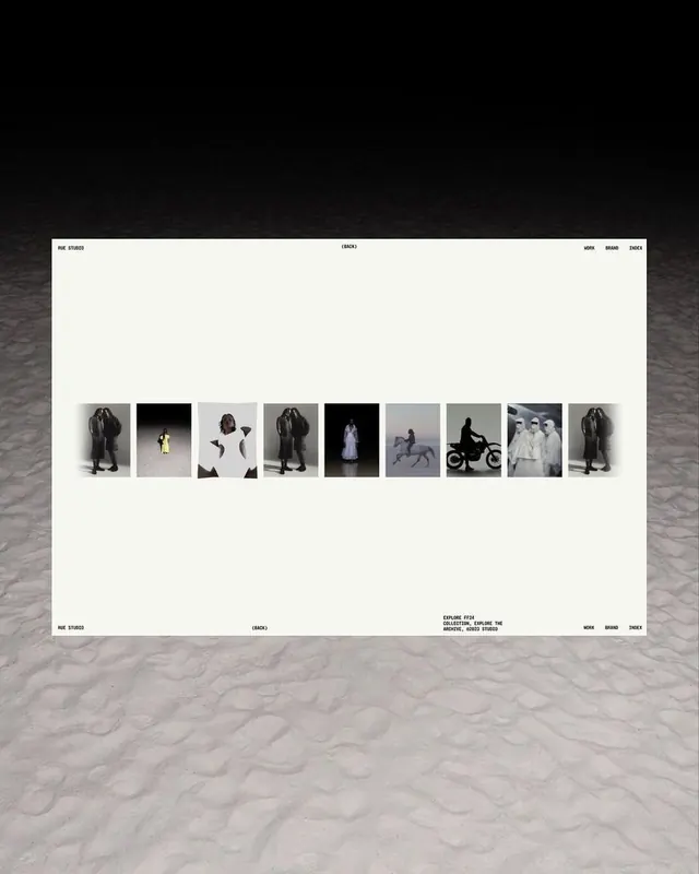 Minimalist Editorial Layout with Image Grid, minimal, swiss, light