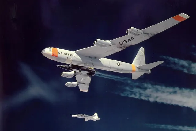 U.S. Navy Aircraft Mockup, technical, photographic, dark