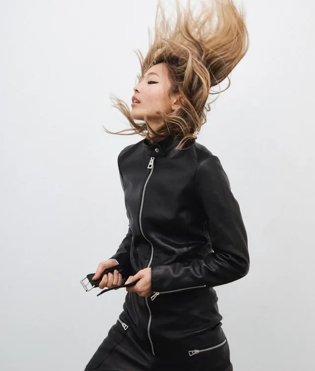 Fashion Editorial Portrait, photographic, luxury, monochrome