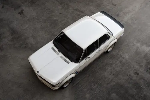 White Vintage Sedan Mockup, minimal, photographic, monochrome
