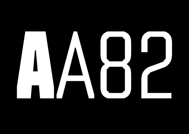 AA82 Type Specimen, minimal, swiss, monochrome