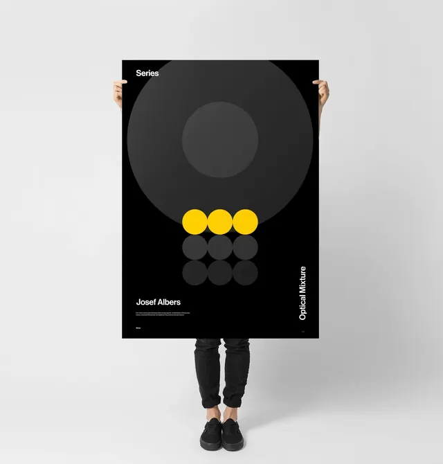 Jean Albert Poster Design, minimal, swiss, dark