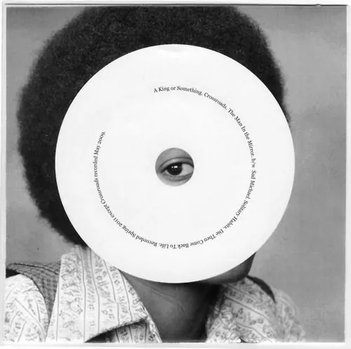 Vinyl Record Mockup with Text, monochrome, retro, monochrome
