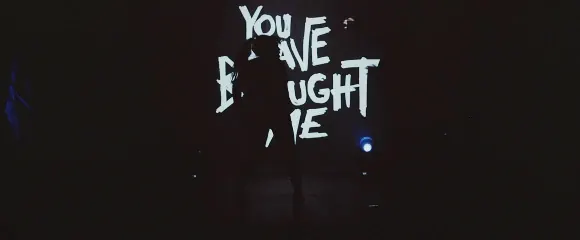 YOU'VE BEEN HIT Typography Graphic, brutalist, dark-mode, dark