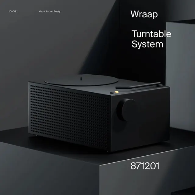 Wraap Turntable System Design Reference, minimal, dark-mode, dark