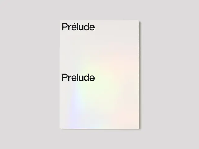 Prélude Wordmark and Gradient Design, minimal, swiss, light