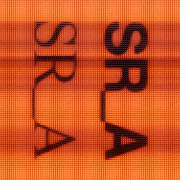 SRA Wordmark Study, brutalist, geometric, vibrant