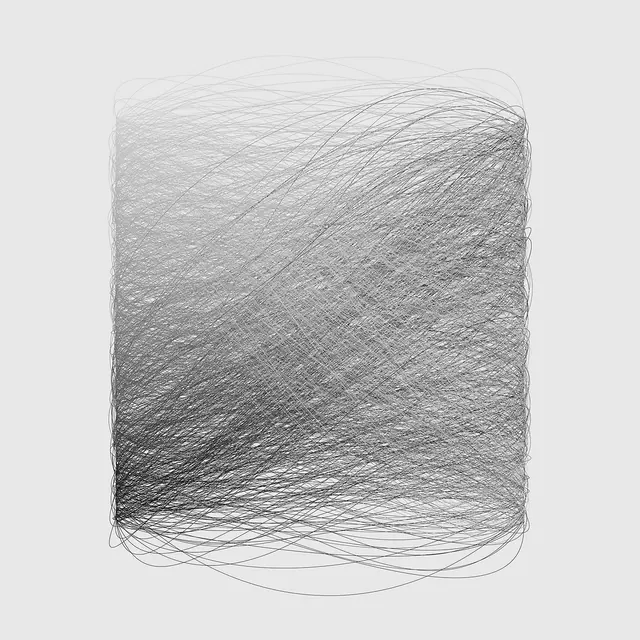 Abstract Scribble Graphic, minimal, abstract, monochrome