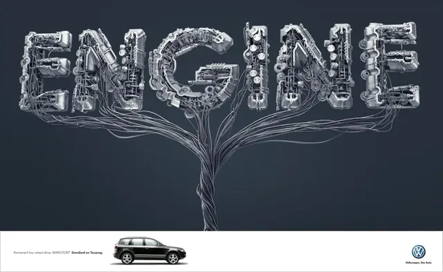 Engine Wordmark with Tree Roots Illustration, organic, line-art, monochrome