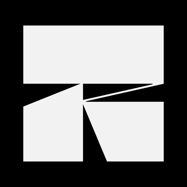 Geometric Abstract Logo, minimal, swiss, dark