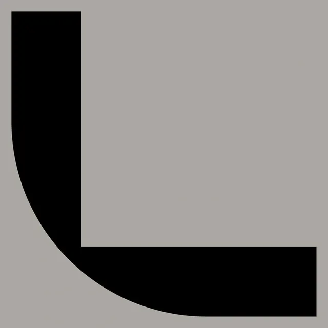 Geometric L-Shape Graphic, minimal, geometric, high-contrast