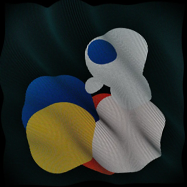 Abstract 3D Geometric Forms, 3d-render, abstract, dark